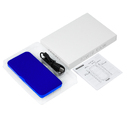 Внешний аккумулятор с подсветкой Люче Ультрамарин (Luce Ultramarine) 10000 mAh, ярко-синий для нанесения логотипа
