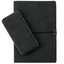 Внешний аккумулятор Ин Велюр (In Velour) 10000 mAh, черный для нанесения логотипа