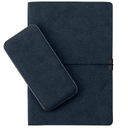 Внешний аккумулятор Ин Велюр (In Velour) 10000 mAh, синий для нанесения логотипа
