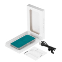 Внешний аккумулятор Ин Велюр (In Velour) 10000 mAh, бирюзовый для нанесения логотипа