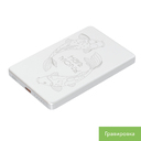 Внешний аккумулятор Атлантис (Atlantis) PD 5000mAh с функцией беспроводной зарядки 15W, серебряный для нанесения логотипа