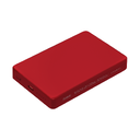 Внешний аккумулятор Атлантис Плюс PD (Atlantis PD Plus) 10000mAh с функцией беспроводной зарядки 15W, красный для нанесения логотипа