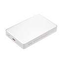 Внешний аккумулятор Атлантис Плюс PD (Atlantis PD Plus) 10000mAh с функцией беспроводной зарядки 15W, серебряный для нанесения логотипа