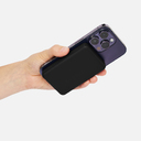 Внешний аккумулятор Ларго PD (Largo PD) 5000mAh с функцией беспроводной зарядки 15W, черный для нанесения логотипа