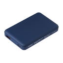 Внешний аккумулятор Ларго PD (Largo PD) 5000mAh с функцией беспроводной зарядки 15W, синий для нанесения логотипа