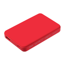 Внешний аккумулятор Ларго PD (Largo PD) 5000mAh с функцией беспроводной зарядки 15W, красный для нанесения логотипа