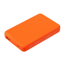 Внешний аккумулятор Ларго PD (Largo PD) 5000mAh с функцией беспроводной зарядки 15W, оранжевый для нанесения логотипа