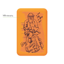 Внешний аккумулятор Ларго PD (Largo PD) 5000mAh с функцией беспроводной зарядки 15W, оранжевый для нанесения логотипа
