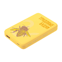 Внешний аккумулятор Ларго PD (Largo PD) 5000mAh с функцией беспроводной зарядки 15W, желтый для нанесения логотипа