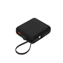 Внешний аккумулятор с подсветкой Риттер PD (Ritter PD) 10000mAh с функцией беспроводной зарядки 15W, черный для нанесения логотипа