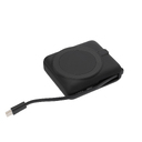 Внешний аккумулятор с подсветкой Риттер PD (Ritter PD) 10000mAh с функцией беспроводной зарядки 15W, черный для нанесения логотипа