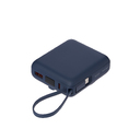 Внешний аккумулятор с подсветкой Риттер PD (Ritter PD) 10000mAh с функцией беспроводной зарядки 15W, синий для нанесения логотипа