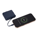 Внешний аккумулятор с подсветкой Риттер PD (Ritter PD) 10000mAh с функцией беспроводной зарядки 15W, синий для нанесения логотипа