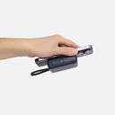 Внешний аккумулятор с подсветкой Риттер PD (Ritter PD) 10000mAh с функцией беспроводной зарядки 15W, синий для нанесения логотипа