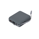 Внешний аккумулятор с подсветкой Риттер PD (Ritter PD) 10000mAh с функцией беспроводной зарядки 15W, серый для нанесения логотипа