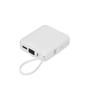 Внешний аккумулятор с подсветкой Риттер PD (Ritter PD) 10000mAh с функцией беспроводной зарядки 15W, белый для нанесения логотипа