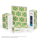 Внешний аккумулятор с подсветкой Старлайт PB (Starlight PB) 5000 mAh, зеленый для нанесения логотипа