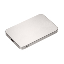 Внешний аккумулятор Артекс PD (Artex PD) 5000mAh с функцией беспроводной зарядки 15W, титановый для нанесения логотипа