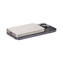 Внешний аккумулятор Артекс PD (Artex PD) 5000mAh с функцией беспроводной зарядки 15W, титановый для нанесения логотипа
