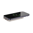 Внешний аккумулятор Артекс PD (Artex PD) 5000mAh с функцией беспроводной зарядки 15W, титановый для нанесения логотипа