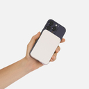 Внешний аккумулятор Артекс PD (Artex PD) 5000mAh с функцией беспроводной зарядки 15W, титановый для нанесения логотипа