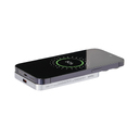 Внешний аккумулятор Артекс PD (Artex PD) 5000mAh с функцией беспроводной зарядки 15W, серебряный для нанесения логотипа