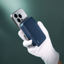 Внешний аккумулятор Юнион PD (Union PD) 10000mAh с функцией беспроводной зарядки 15W, синий для нанесения логотипа