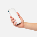Внешний аккумулятор с подсветкой Анкор Плюс PD (Ancor PD Plus) 10000 mAh, белый для нанесения логотипа