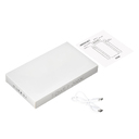 Внешний аккумулятор с подсветкой Анкор Плюс PD (Ancor PD Plus) 10000 mAh, белый для нанесения логотипа