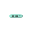 Внешний аккумулятор с подсветкой Анкор Плюс PD (Ancor PD Plus) 10000 mAh, бирюзовый для нанесения логотипа