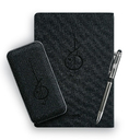 Внешний аккумулятор Твид PB (Tweed PB) 10000 mAh, черный для нанесения логотипа