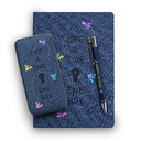 Внешний аккумулятор Твид PB (Tweed PB) 10000 mAh, синий для нанесения логотипа