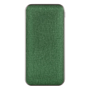 Внешний аккумулятор Твид PB (Tweed PB) 10000 mAh, зеленый для нанесения логотипа