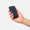Внешний аккумулятор с подсветкой Анкор (Ancor) 5000 mAh, синий для нанесения логотипа