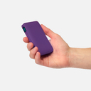 Внешний аккумулятор с подсветкой Анкор (Ancor) 5000 mAh, фиолетовый для нанесения логотипа