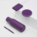 Внешний аккумулятор с подсветкой Анкор (Ancor) 5000 mAh, фиолетовый для нанесения логотипа