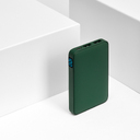 Внешний аккумулятор с подсветкой Анкор (Ancor) 5000 mAh, зеленый для нанесения логотипа
