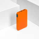 Внешний аккумулятор с подсветкой Анкор (Ancor) 5000 mAh, оранжевый для нанесения логотипа