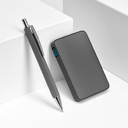 Внешний аккумулятор с подсветкой Анкор (Ancor) 5000 mAh, серый для нанесения логотипа