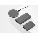 Внешний аккумулятор с подсветкой Анкор (Ancor) 5000 mAh, серый для нанесения логотипа