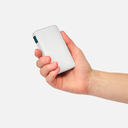 Внешний аккумулятор с подсветкой Анкор (Ancor) 5000 mAh, белый для нанесения логотипа