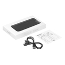 Внешний аккумулятор Оптима (Optima) 10000 mAh, черный для нанесения логотипа