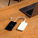 Внешний аккумулятор Элари Плюс (Elari Plus) 10000 mAh, белый для нанесения логотипа