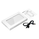 Внешний аккумулятор Элари Плюс (Elari Plus) 10000 mAh, белый для нанесения логотипа