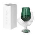 Бокал для вина Эмеральд (Emerald), зеленый для нанесения логотипа