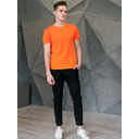 Футболка мужская STAN хлопок/эластан 180, 37, Оранжевый,  (28/1)  (44/XS) для нанесения логотипа