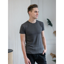 Футболка мужская STAN хлопок/эластан 180, 37, Тёмный меланж,  (60/1)  (44/XS) для нанесения логотипа