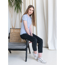 Футболка женская STAN хлопок/эластан 180, 37W, Серый меланж,  (50/60)  (42/XS) для нанесения логотипа