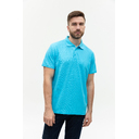 Рубашка поло унисекс  STAN хлопок/полиэстер 185, 04, Бирюзовый,  (32)  (44/XS) для нанесения логотипа