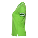 Рубашка поло женская STAN с окантовкой хлопок/полиэстер 185, 04BK, Ярко-зелёный,  (26)  (42/XS) для нанесения логотипа